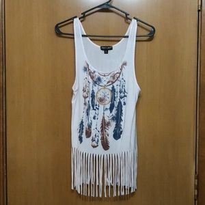 Fringe tank top